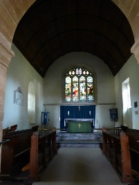 The altar in St Mary's Church. 