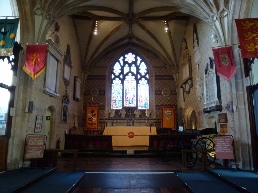 The altar in St Peter's Church.